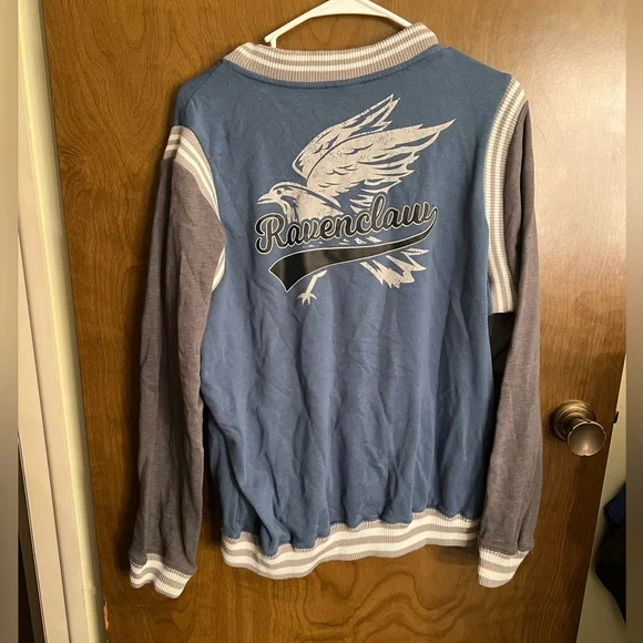 Harry Potter Womens Blue Ravenclaw House Licensed Varsity Jacket Size XL - Picture 2 of 4